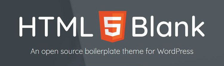 Promotion image of the HTML 5 blank wordpress theme