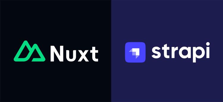 Nuxt and Strapi logo
